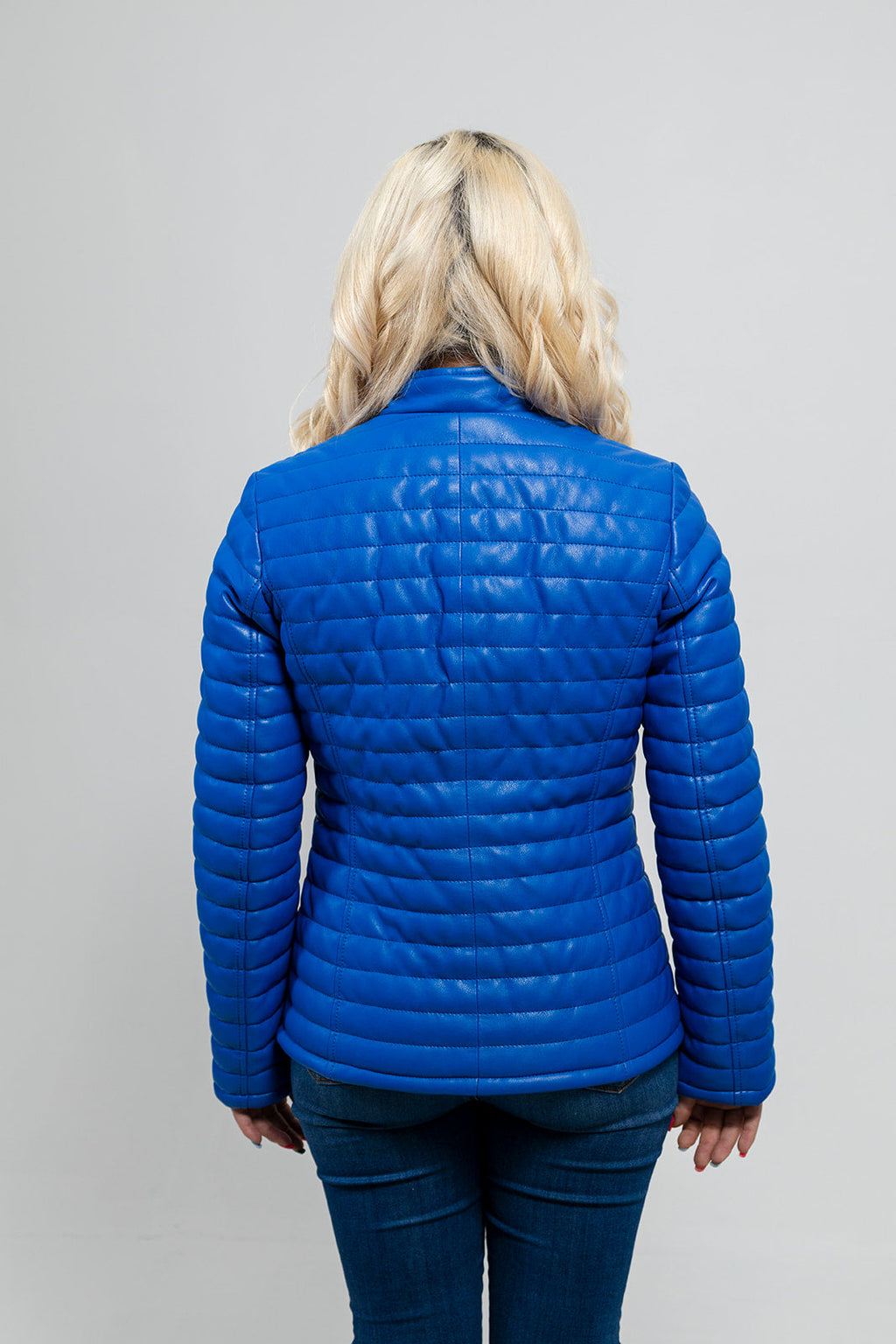 Skylar Women's Faux Leather Puffer Jacket